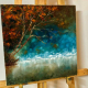 Art - Of lakes and trees. Oil on canvas 15x15