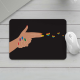 Finger Shooting Pride Heart Mousepad
