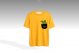 front side yellow t shirt mockup