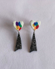 Rainbow Heart Earrings (studs)
