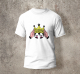 Queen In Her Crown Round Neck White T-Shirt