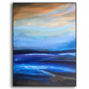 Sea Strokes  Acrylic on canvas; 22" x 26"