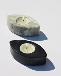 Marble Eyes T-light Holder  (set of 2)