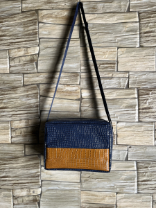 AshCo Bisque Faux Leather Crossbody Sling
