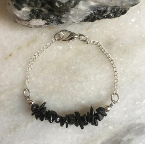Minimalist Black Tourmaline Bracelet